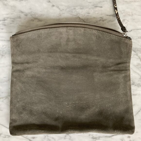 Snake print leather clutch (never used) - Picture 6 of 8